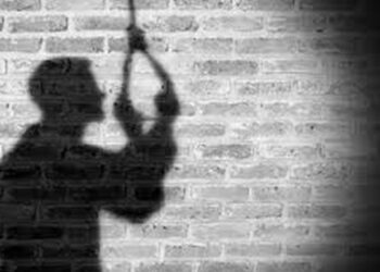 पत्नीचा गळा आवळून खून केला, त्यानंतर स्वत: गळफास लावून आत्महत्या