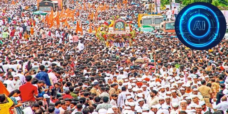 वारकऱ्यांचा हरिनाम गजर आणि एआयच्या मदतीने यशस्वी गर्दी नियोजन