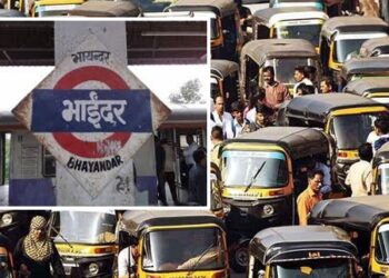 भाईंदर स्थानकाबाहेरील रिक्षा चालकांवर कारवाईची मागणी; वाहतूक कोंडीची समस्या