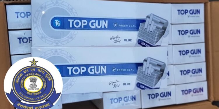 सीमा शुल्क विभागाकडून विदेशी सिगारेटची तस्करी उघड; १३ कोटींची सिगारेट जप्त