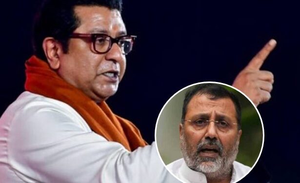 राज ठाकरे यांचे निशिकांत दुबे यांना खुले आव्हान, “तू मुंबईत तर ये, नाही तुला अरबी समुद्रात..”