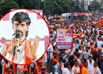 मनोज जरांगे पाटील मुंबईत दाखल; आझाद मैदानात मराठा-ओबीसी बेमुदत आंदोलन जाहीर, मराठा आंदोलकांची मोठी गर्दी