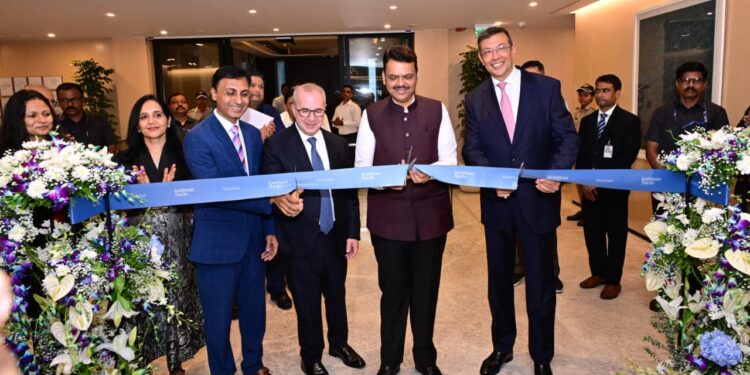 गोल्डमन सॅक्सच्या नव्या मुंबई कार्यालयाचे मुख्यमंत्री फडणवीस यांच्या हस्ते उद्घाटन