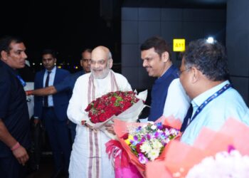 केंद्रीय गृहमंत्री अमित शाह यांचे मुंबईत स्वागत – मुख्यमंत्री देवेंद्र फडणवीस