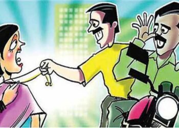 महिलेच्या गळ्यातील मंगळसूत्र हिसकावून पसार झालेले चोरटे गजाआड
