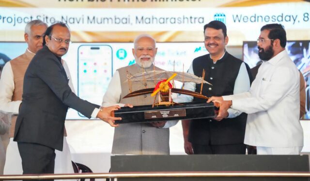 नवी मुंबई आंतरराष्ट्रीय विमानतळ हे महाराष्ट्र आणि देशाची अभिमानास्पद ओळख – प्रधानमंत्री नरेंद्र मोदी