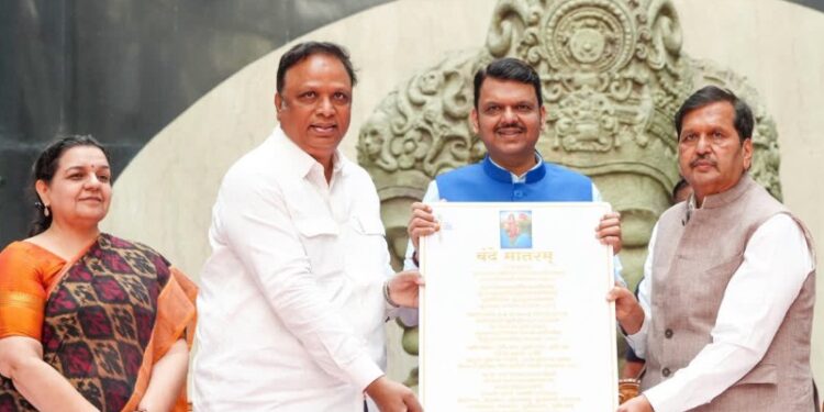 ‘वंदे मातरम्’ धार्मिक गीत नव्हे, भारतीय स्वातंत्र्याच्या परवलीचा शब्द – मुख्यमंत्री देवेंद्र फडणवीस