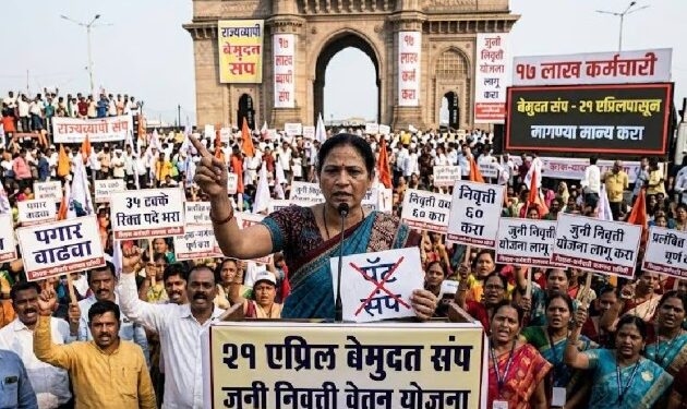 राज्यात १७ लाख कर्मचाऱ्यांचा बेमुदत संपाचा इशारा; २१ एप्रिलपासून कामकाज ठप्प होण्याची शक्यता