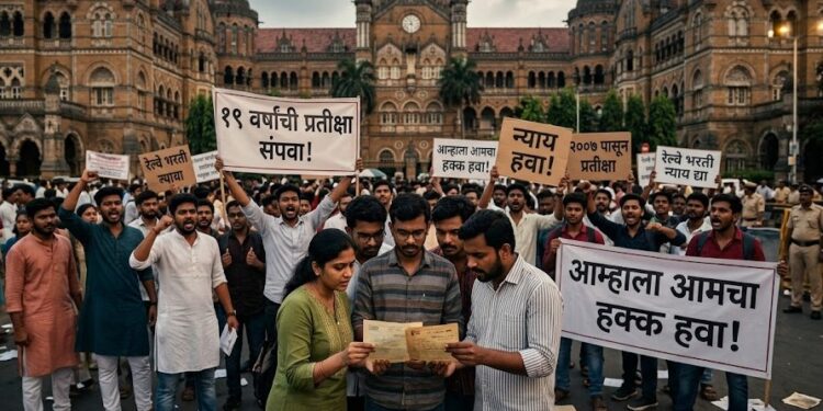 १९ वर्षांची प्रतीक्षा अद्याप कायम! मध्य रेल्वे भरतीतील विलंबाचा प्रश्न ऐरणीवर; संतप्त उमेदवारांचा आंदोलनाचा इशारा