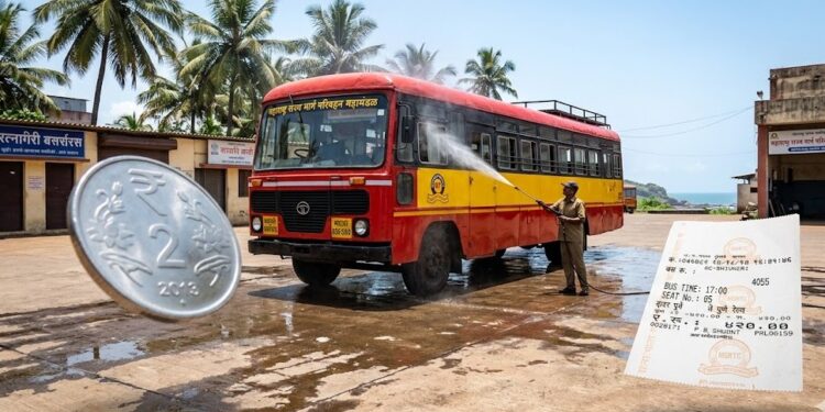 एसटीची स्वच्छता, प्रवाशांच्या खिशाला कात्री! गाड्यांच्या साफसफाईसाठी १५ तारखेपासून मोजावे लागणार जादा २ रुपये