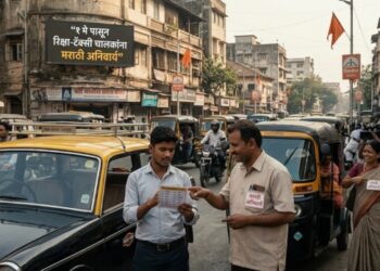 १ मे पासून रिक्षा-टॅक्सी चालकांना मराठी अनिवार्य; परप्रांतीय चालकांना शिवसेना शिंदे गटाचा इशारा