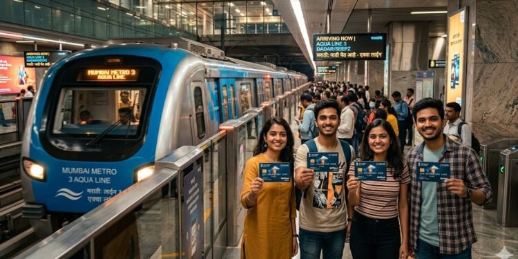 मुंबई मेट्रो-३च्या प्रवाशांना मिळणार मोठा दिलासा! विद्यार्थ्यांना मिळणार २५% सूट, पासची घोषणा!