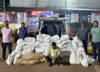 रत्नागिरीत गुटखा तस्करीवर पोलिसांचा धडक कारवाई; ६.८७ लाखांचा मुद्देमाल जप्त, संशयिताला अटक