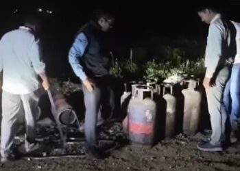 शिधावाटप विभागाचा धडाका! वैजापूर रोडवर एलपीजी चोरीचे रॅकेट उद्ध्वस्त; १.२६ कोटींचा मुद्देमाल जप्त