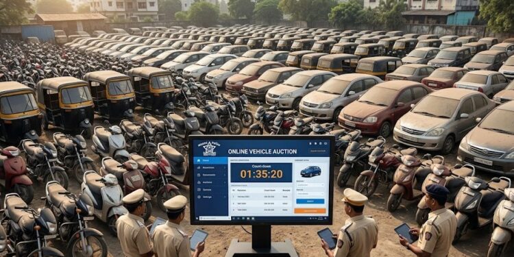 बेवारस वाहनांचा प्रश्न सुटला! वसई-विरार वाहतूक पोलिसांकडून होणार ९३० गाड्यांचा ऑनलाइन लिलाव