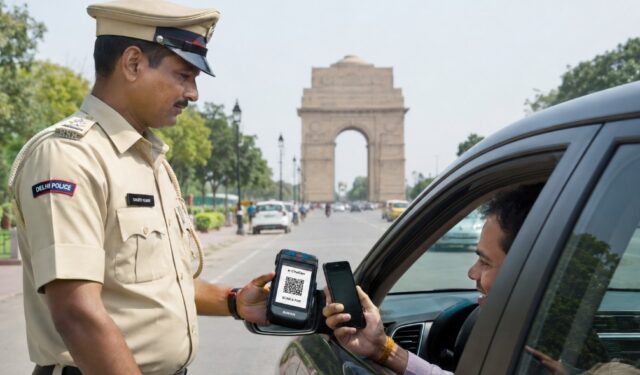 दिल्ली वाहतूक पोलिसांची डिजिटल क्रांती; आता जागेवरच भरता येणार ई-चलान