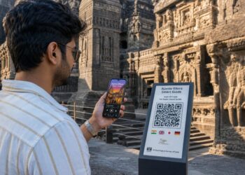 अजिंठा-वेरूळ लेण्यांसाठी बहुभाषिक QR ऑडिओ-व्हिज्युअल गाईड सुरू!
