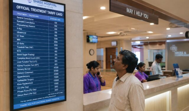 खासगी रुग्णालयांच्या मनमानीला लगाम; उपचारांचे दरपत्रक लावणे बंधनकारक!