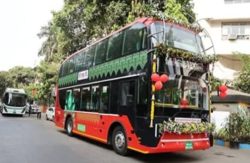 ठाण्यात विद्युत वातानुकूलित दुमजली बस प्रवाशांच्या सेवेत!