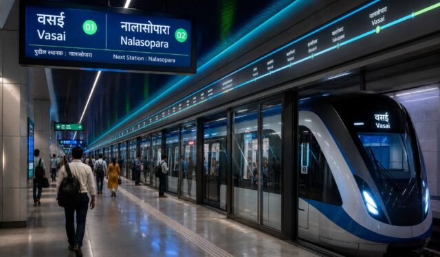 वसई-नालासोपारा दरम्यान ठवणार भुयारी मेट्रो; जाणून घ्या १७ स्थानके
