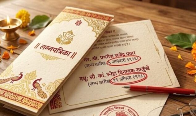 आता लग्नपत्रिकेवर वर-वधूची जन्मतारीख छापणे सक्तीचे? ‘या’ कारणामुळे सरकार घेणार मोठा निर्णय!