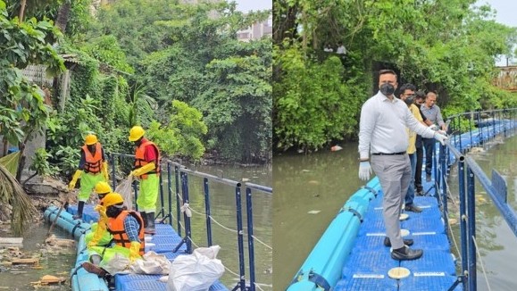 मालाड खाडीत देशातील पहिला ‘इंटरसेप्टर’ प्रकल्प; समुद्रात जाण्यापूर्वीच प्लास्टिक कचरा अडवणार
