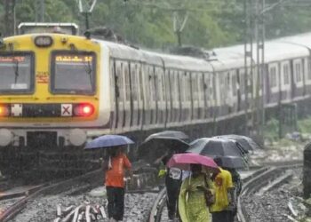 मुंबईत सलग तिसऱ्या दिवशी मुसळधार पाऊस; लोकल वाहतूक विस्कळीत!
