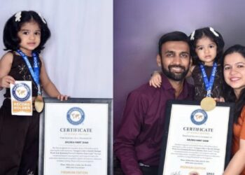 भारताच्या लेकीचा विश्वविक्रम; अवघ्या अडीच वर्षांची श्लोका ठरली ‘वर्ल्ड रेकॉर्ड होल्डर’