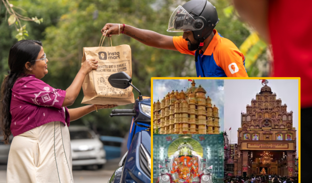 बाप्पाचा प्रसाद थेट घरपोच आता एका क्लिकवर! ‘इन्स्टामार्ट’वरून मागवता येणार दगडूशेठ आणि सिद्धिविनायकाचा महाप्रसाद