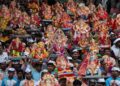 राज्यभर भक्तिमय वातावरणात गणरायाचे आगमन; मुंबईपासून कोकणापर्यंत उत्साहाला उधाण